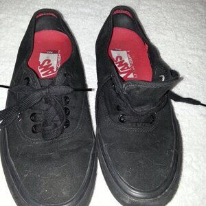 Black Vans Waitress Sneakers Worn
